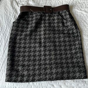 Houndstooth Skirt